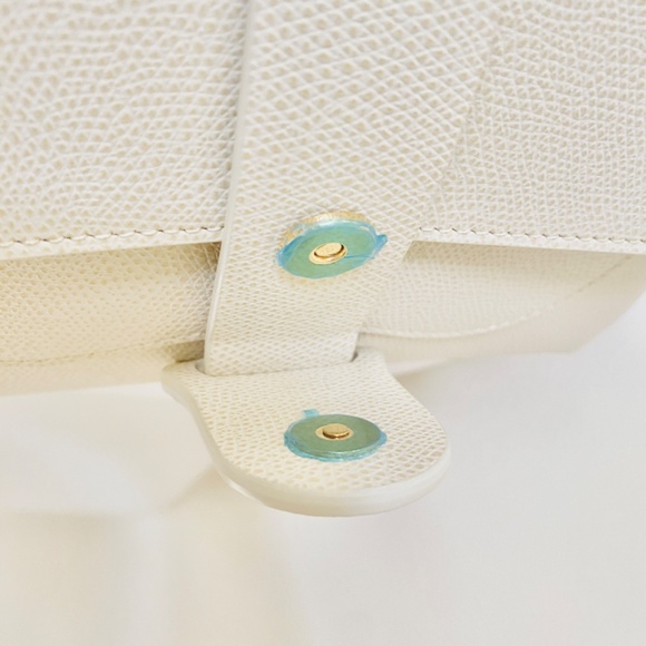 SENREVE Cream Pebble Aria Crossbody Bag W/Leather Belt & Gold Chain Strap NWT - Picture 9 of 9